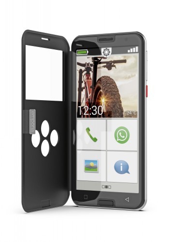 EMPORIA SMART.5 SMART COVER SUOJAKOTELO (MUSTA)