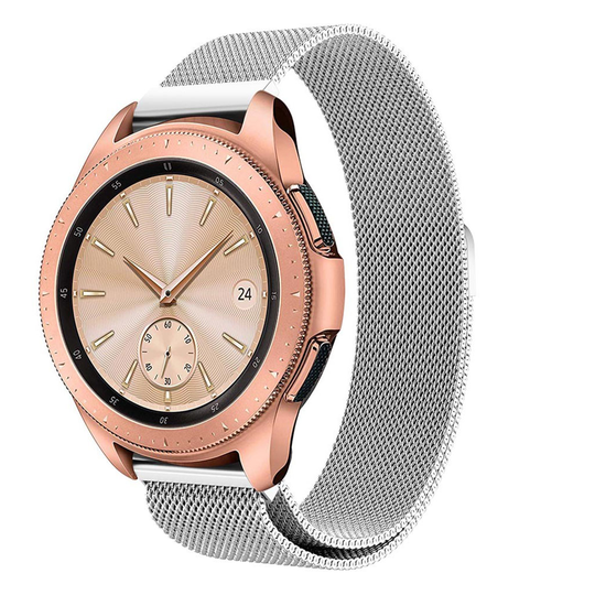 Samsung Galaxy Watch (42mm) milanese stainless watch band - Silver