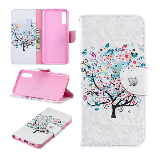 Samsung Galaxy A70 pattern leather case - Flowered Tree