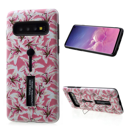 Samsung Galaxy S10 kohokuvioitu hybridi suojakotelo - Style H