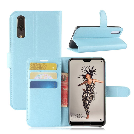 Huawei P20 litsitekstuurinen suojakotelo - Sininen