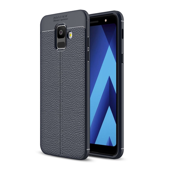Samsung Galaxy A6 Liitsihedelmän Jyvä TPU Takasuoja Kuori - Tumman Sininen