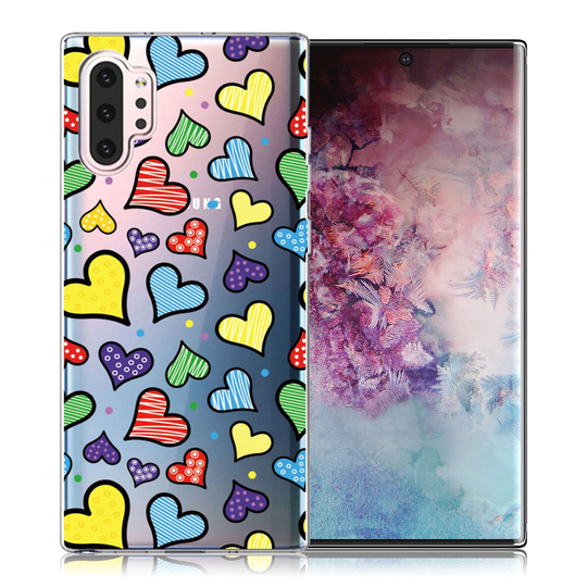 Deco Samsung Galaxy Note 10 Pro kuoret - Rakkaus Hearts