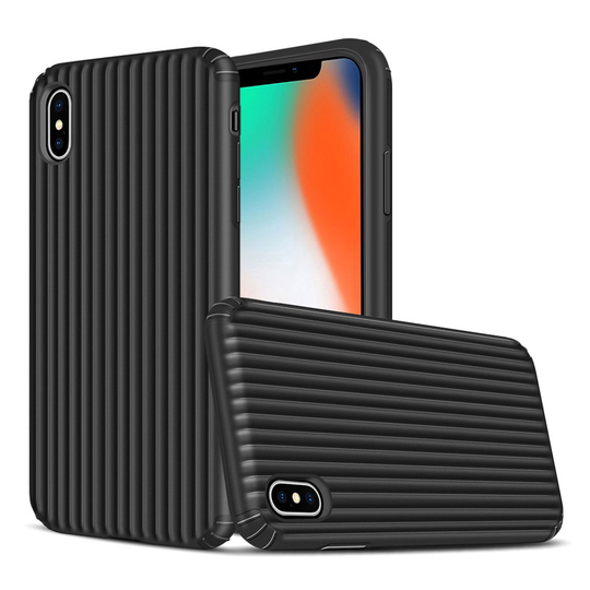 iPhone Xs Max suitcase shape hybrid case - Black