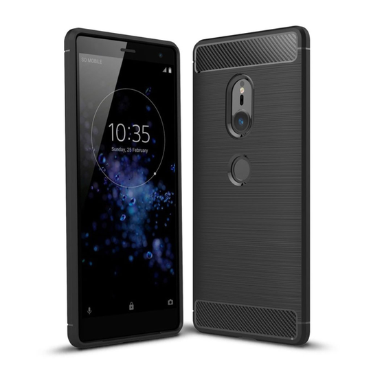 Sony Xperia XZ2 harjattu suojakuori - Musta