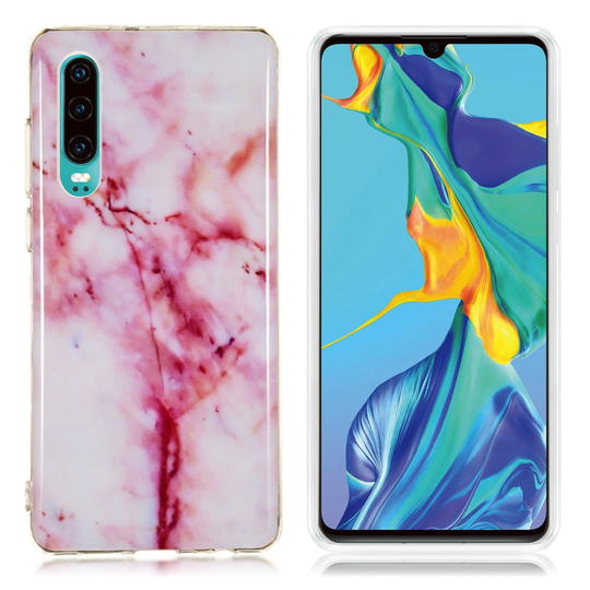 Huawei P30 marmori kuosinen suojakotelo - Malli T