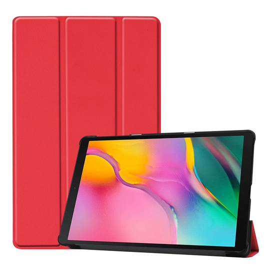 Samsung Galaxy Tab A 10.1 (2019) tri-fold leather case - Red