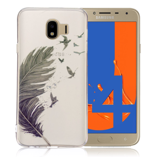 Samsung Galaxy J4 (2018) kuvioinen printti ohut suojakotelo - Sulka