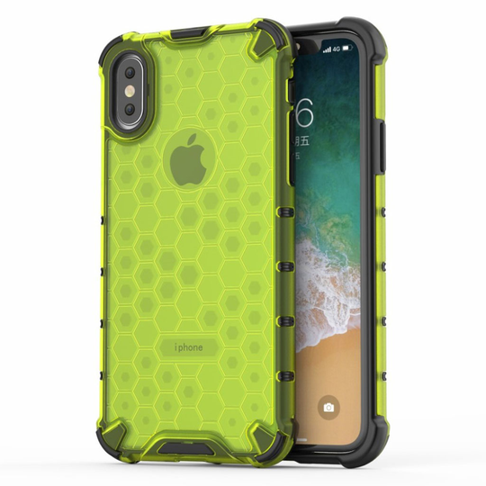 Bofink Honeycomb iPhone XS kuoret - Vihreä