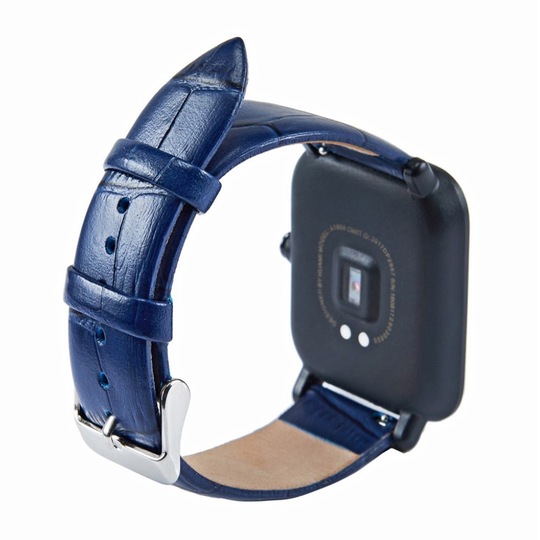 Samsung Galaxy Watch Active 20mm crocodile genuine watchband - Blue