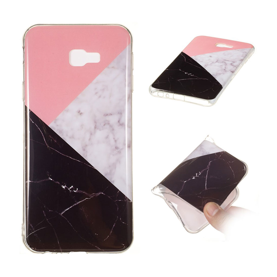 Samsung Galaxy J4 Plus (2018) IMD marmori pinta kuviollinen pehmeä silikooni kuori - Tyyli Q