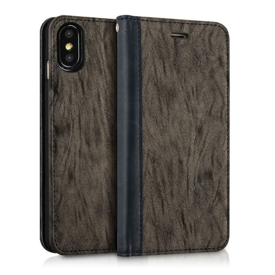 MUSUBO iPhone X trendikäs suojakotelo - Harmaa