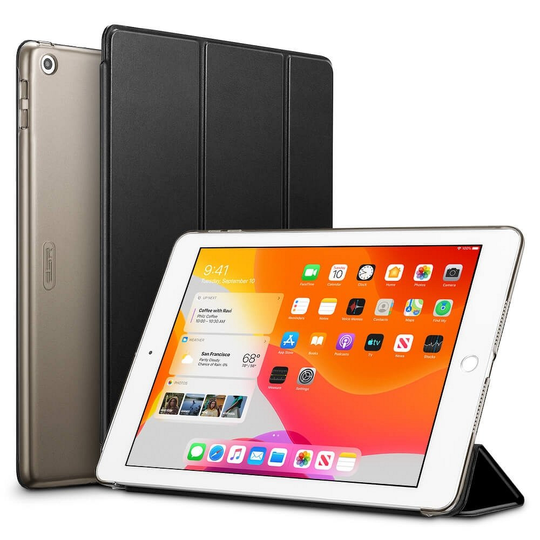 ESR Ascend Trifold Series Suojakotelo Apple iPad 10.2 2019 / 2020 / 2021 musta"