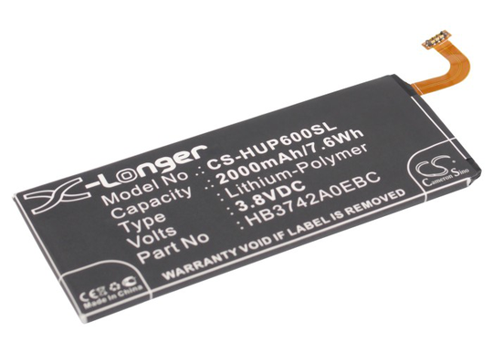 Huawei Ascend P6 Ascend P6-U06 Ascend P6-C00 Ascend G620S Akku 2000mAh / 3.8V mAh