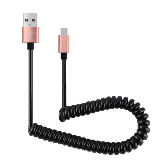 USB 2.0 to Tyyppi-C Data Latauskaapeli (30-90 cm) Älypuhelimille - Rosee Kulta
