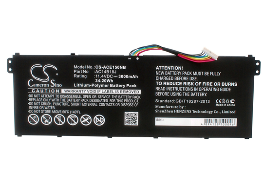 Acer Aspire E11 Aspire E3 Aspire E3-111 akku 3000 mAh