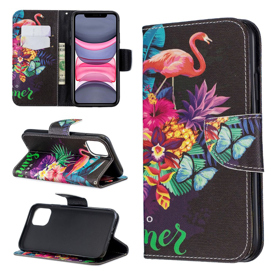 Wonderland iPhone 11 kotelot - Flamingot ja Kukat