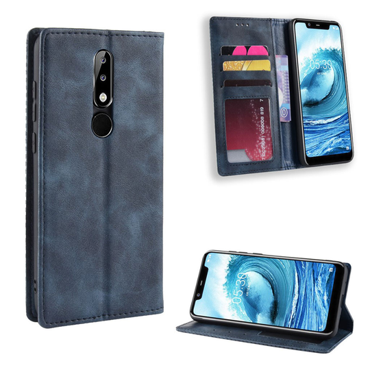 Bofink Vintage Nokia 5.1 Plus kotelot - Sininen