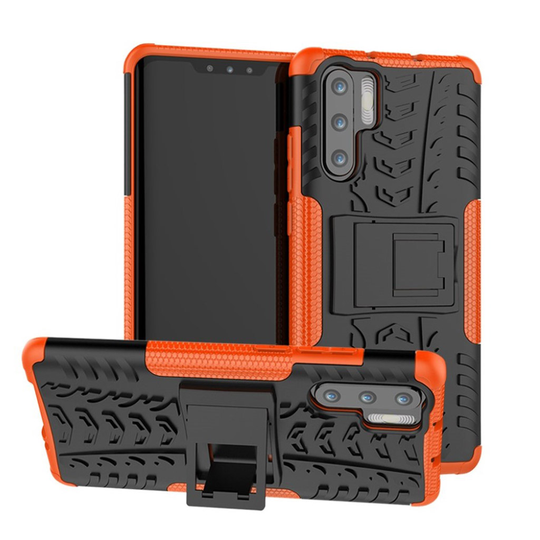Huawei P30 Pro luistamaton hybrid suojakotelo - Oranssi