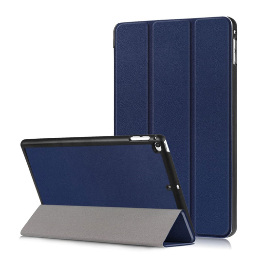 iPad Mini (2019) tri-fold nahkainen suojakotelo - Tummansininen