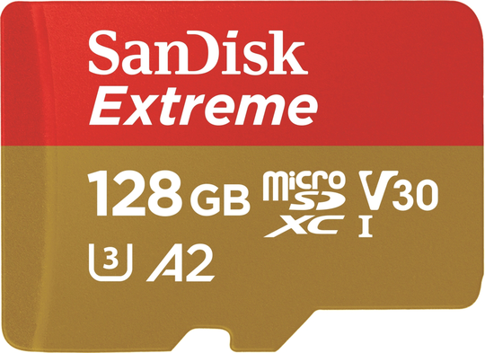 Ext MicroSDXC 128GB Action Cam+SD 190MBs