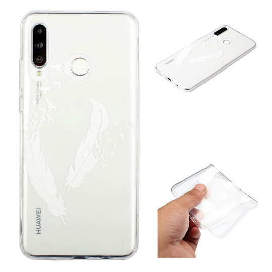 Deco Samsung Galaxy M20 kuoret - Valkoinen Sulka