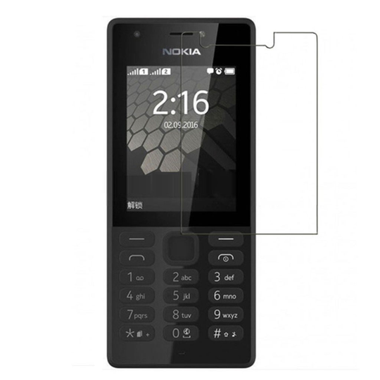 Nokia 216 puhelimelle kirkas LCD silikooninen pehmeä näyttö suojakalvo - Transparentti