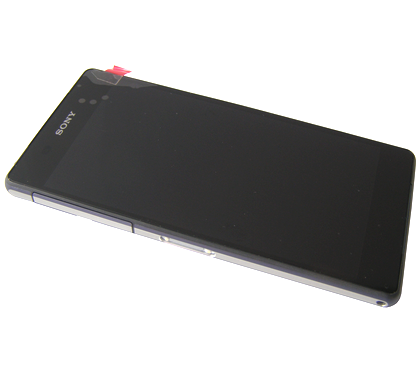 Etupaneeli kosketuspaneelilla and LCD Näyttö Sony D6502/ D6503/ D6543/ L50w Xperia Z2 - musta (Alkuperäinen)