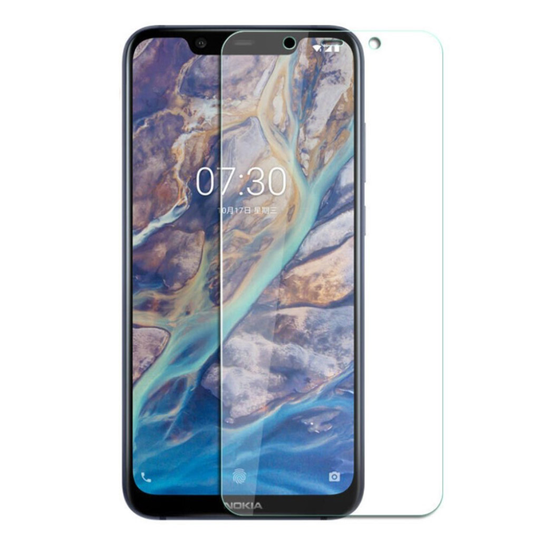 Nokia 8.1 kaarevat reunat karkaistu Lasi näytönsuoja