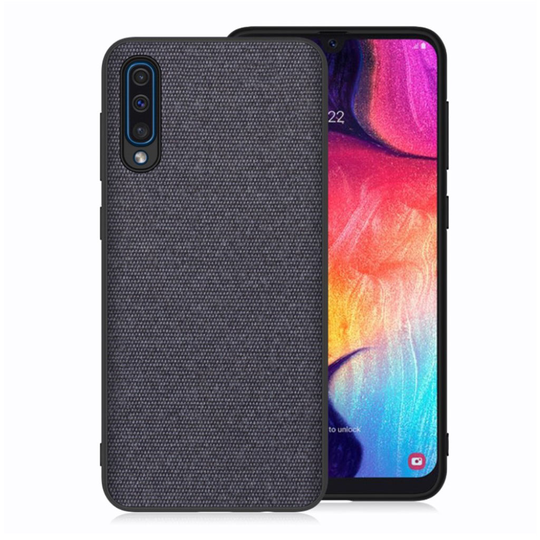 Samsung Galaxy A50 cloth texture case - Dark Blue