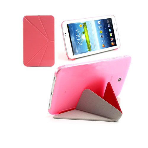 ICOK (Pinkki) Samsung Galaxy Tab 3 7.0 Nahkakotelo