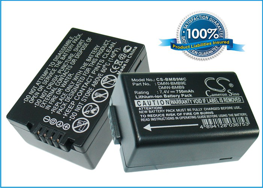 Panasonic DMW-BMB9 DMW-BMB9E akku - 750 mAh
