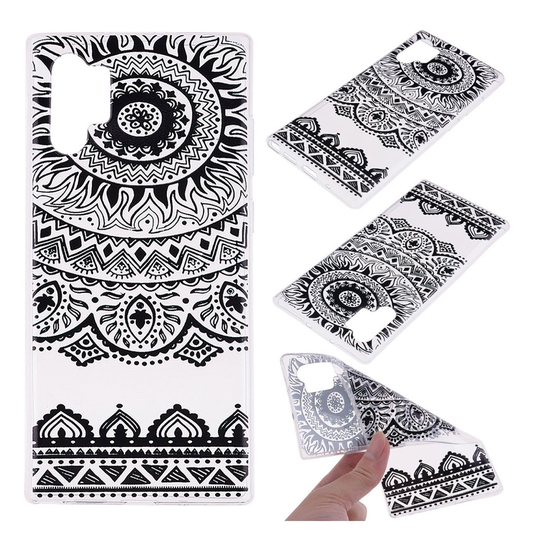 Deco Samsung Galaxy Note 10 Pro kuoret - Musta pitsi Mandala