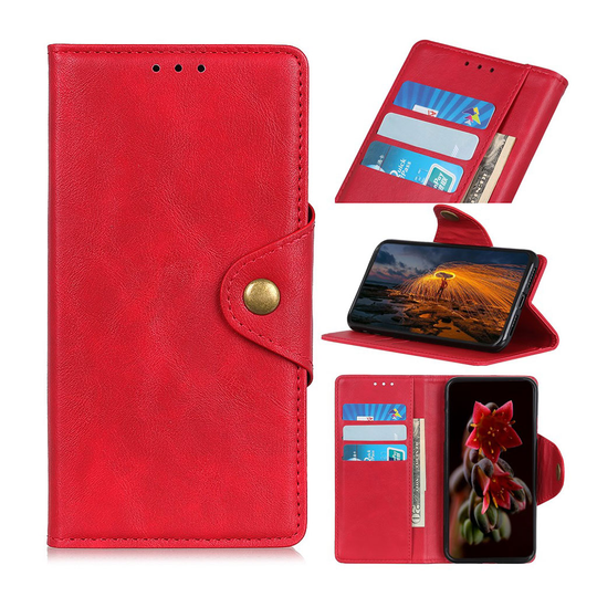 Samsung Galaxy A40 simple leather case - Red