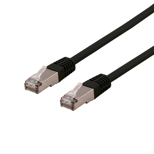 U/FTP Cat6a -laitekaapeli, 25 M, 500 MHz, Delta-sertifioitu, LSZH, Musta
