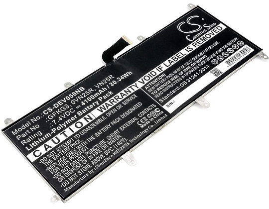 Dell Venue 10 Pro Venue 10 Pro Akku 4100 mAh - musta