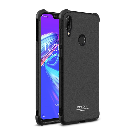 IMAK Asus ZenFone Max (M2) anti-drop ihon tuntuinen suojakotelo - Matta Musta
