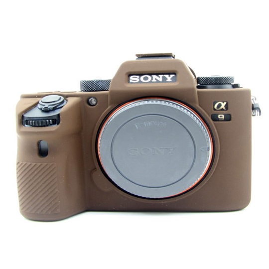 Sony Alpha A9 pehmeä silikoni Suojakotelo - Kahvi
