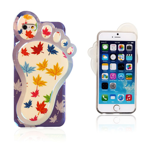 3D Foot (Värikkäät Vaahterapuun Lehdet) iPhone 6 Suojakuori