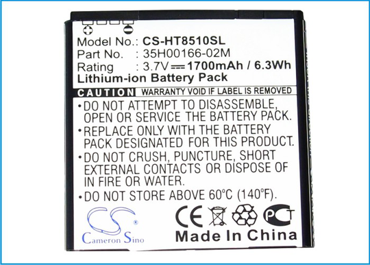 HTC AMAZE 4G PH85110 yhteensopiva akku - 1700mAh