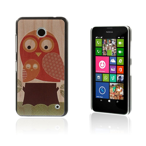 Persson Nokia Lumia 630 Suojakuori - Söpö Piirretty Pöllö