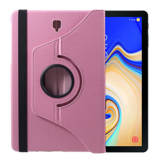 Samsung Galaxy Tab S4 liitsihedelmä jyvä pintainen synteetti nahkainen tabletti suojakotelo - Pinkki