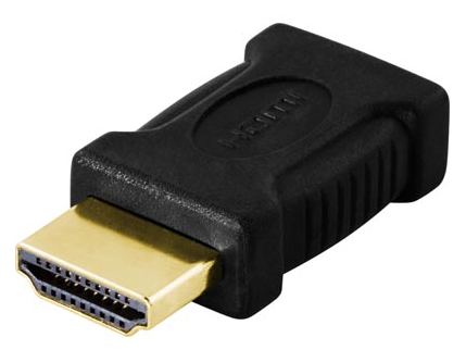 HDMI-sovitin, Mini HDMI - HDMI, 19-pin Naaras-uros, Kullatut Liittimet