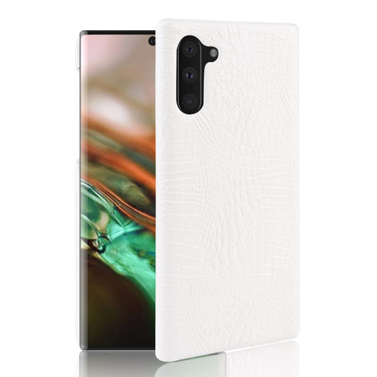 Croco Samsung Galaxy Note 10 kuoret - Valkoinen
