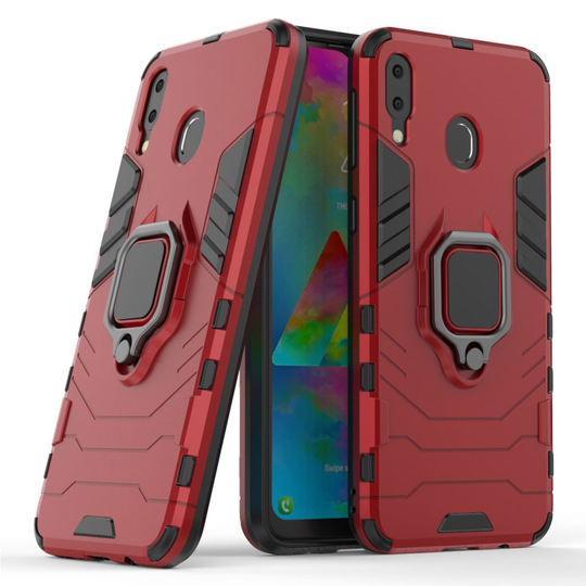 Ring Guard Samsung Galaxy M20 kuoret - Punainen