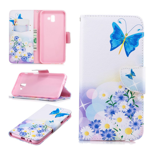 Wonderland Samsung Galaxy J6 Plus (2018) kotelot - Perhonen ja Päivänkakkara