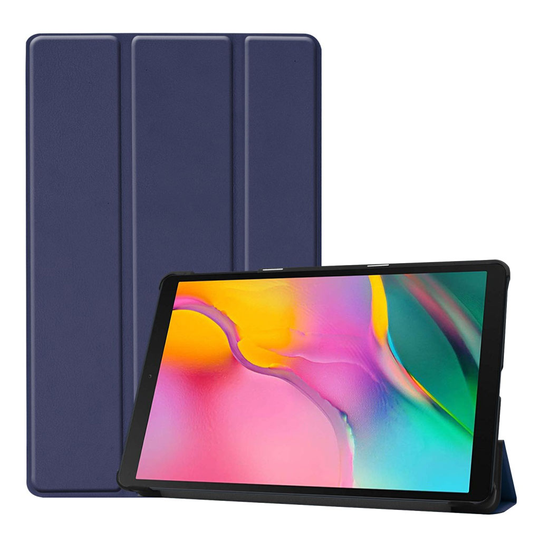 Samsung Galaxy Tab A 10.1 (2019) tri-fold leather case - Dark Blue