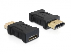 This Adapter High Speed HDMI By Delock Converts An Existing HDMI A Port Into A HDMI C Port.