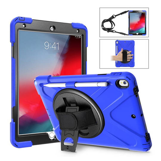 iPad Air (2019) 360 X-shape combo case - Blue