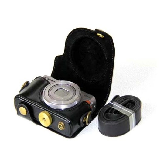 Canon PowerShot G9 X / S110 / S120 tyylikäs suojakotelo - Musta